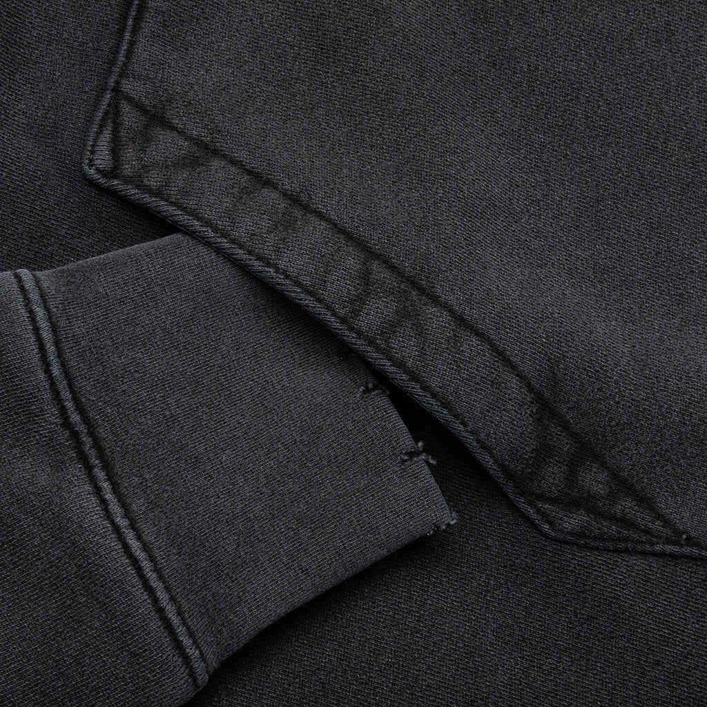 Vintage Crystal Star Hoodie - Black