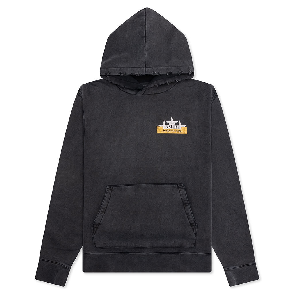 Vintage Crystal Star Hoodie - Black