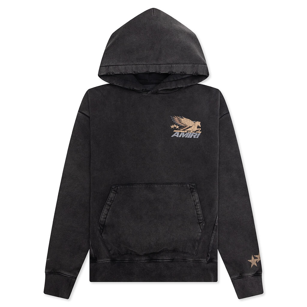 Vintage Pegasus Hoodie - Black