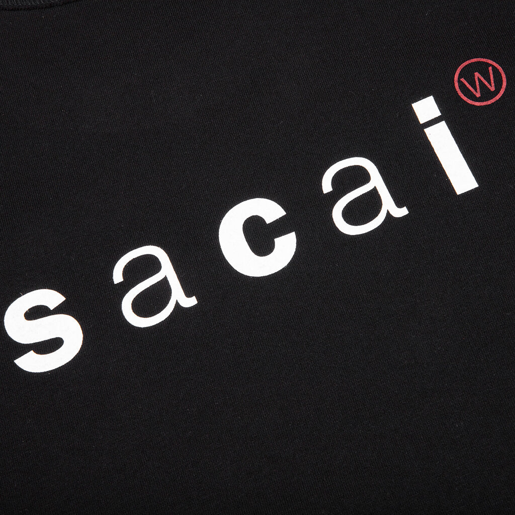 Sacai x WTAPS Print T-Shirt - Black