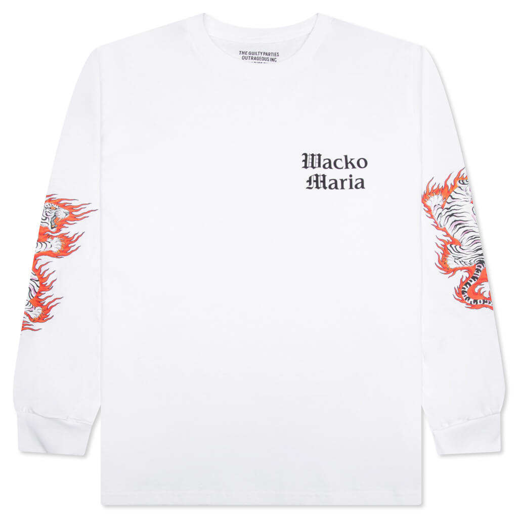 Tim Lehi Crewneck L/S T-Shirt Type-1 - White