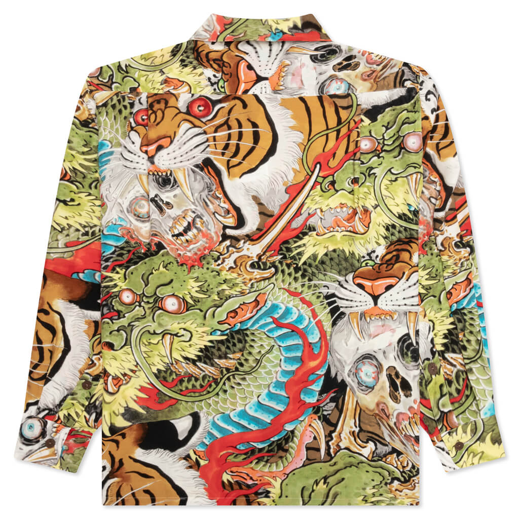 Tim Lehi Hawaiian L/S Shirt Type-1 - Green