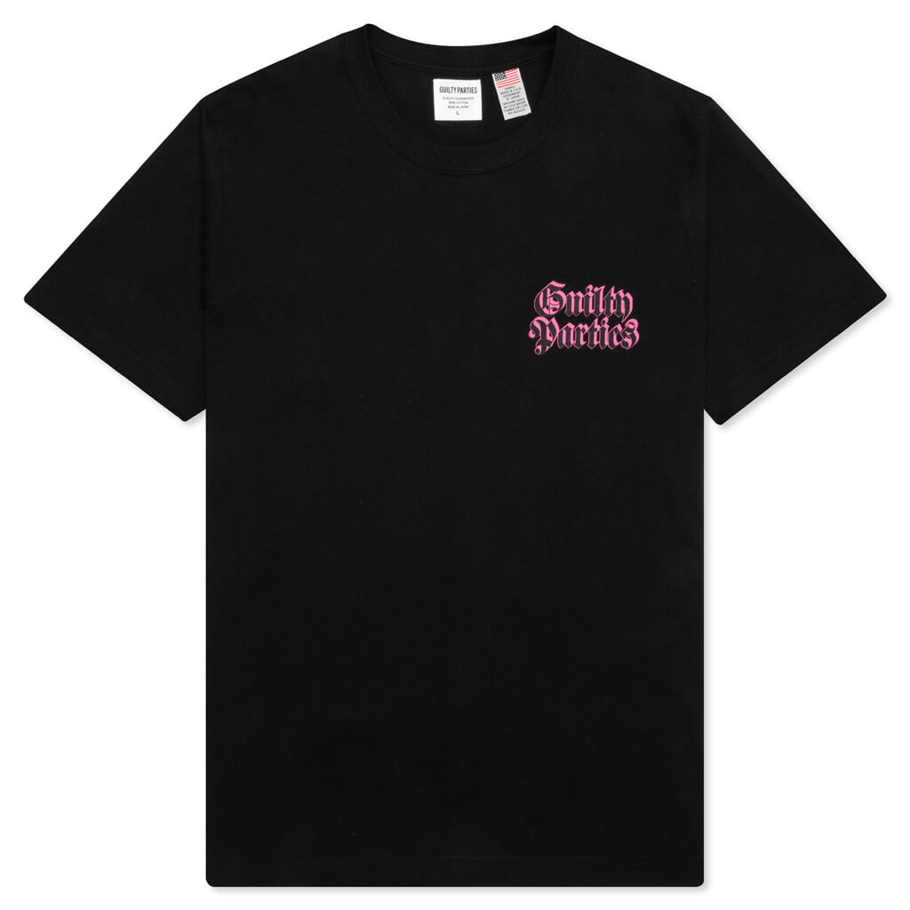 USA Body Crewneck T-Shirt Type-6 - Black
