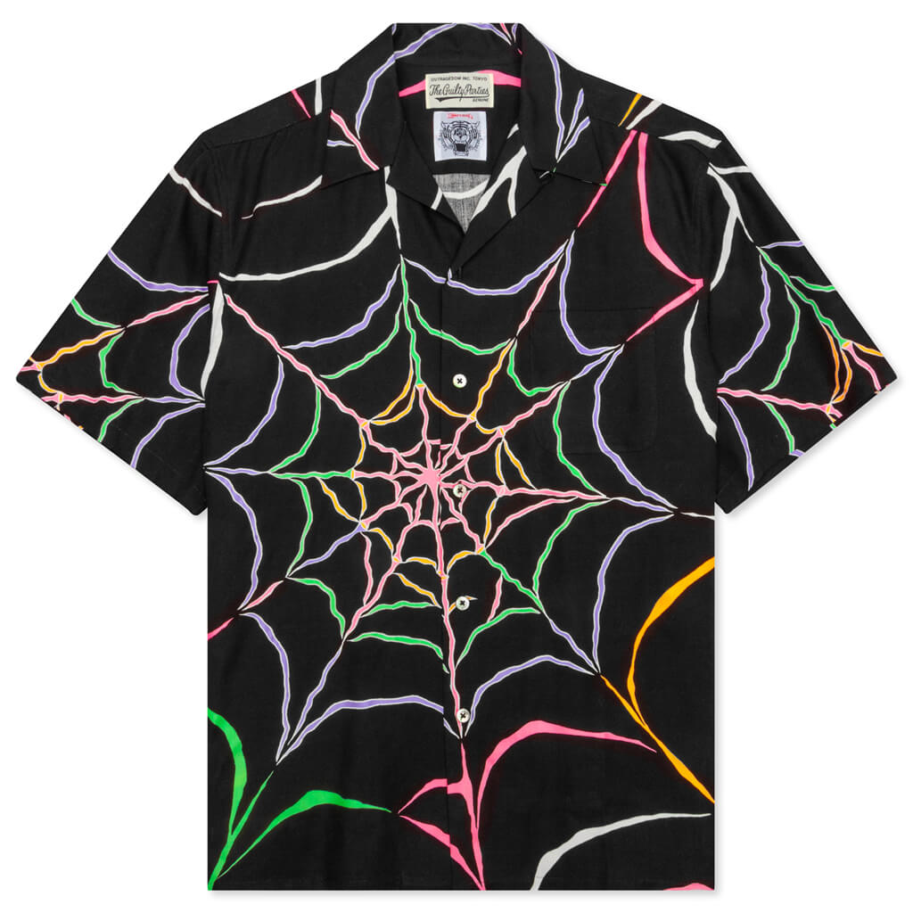 Wolf's Head S/S Hawaiian Shirt - Black