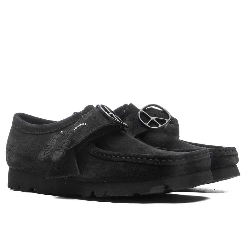 Clarks x Needles Walla Strap Lo Suede - Black