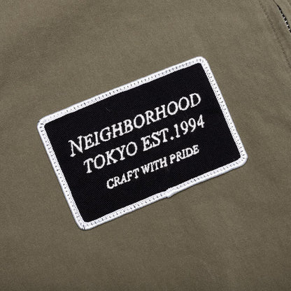 Washed Zip Work Jacket - Olive Drab