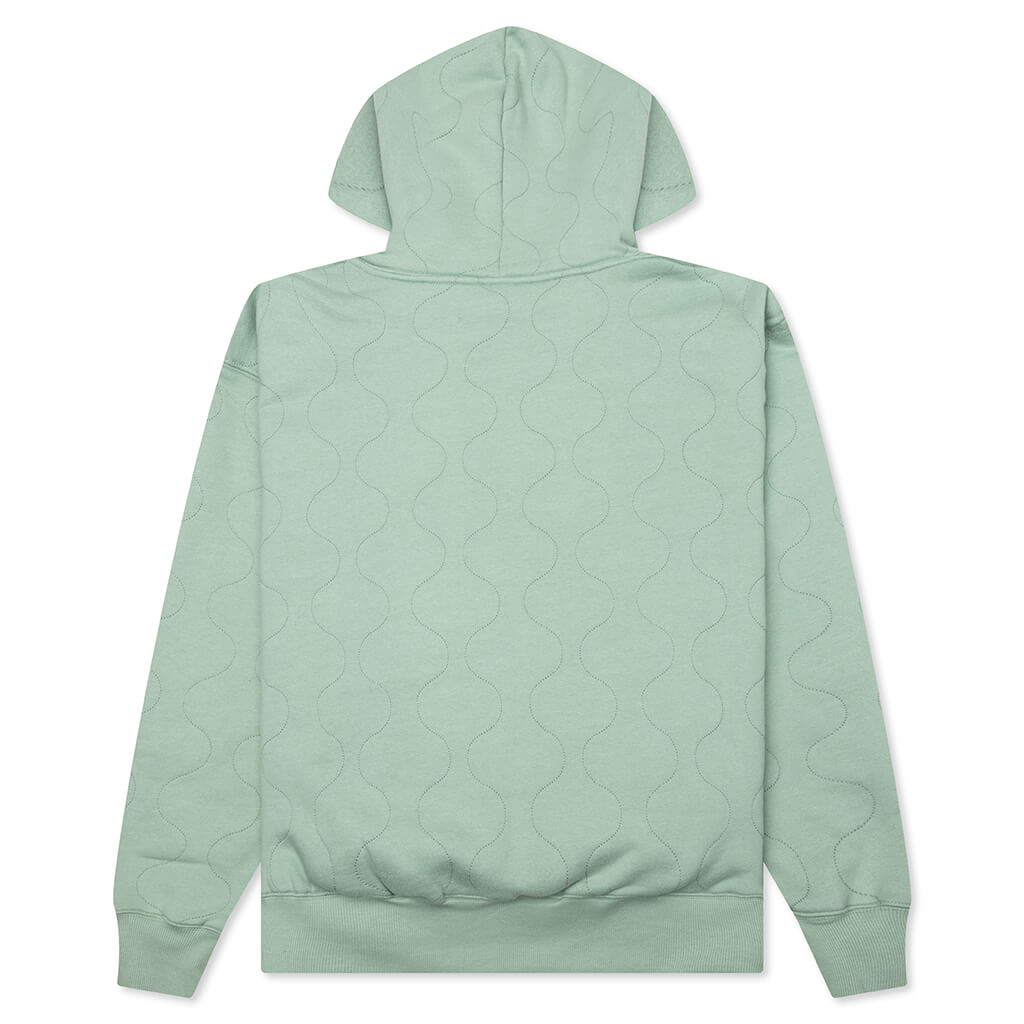 Wave Quilted Hoodie - Matcha