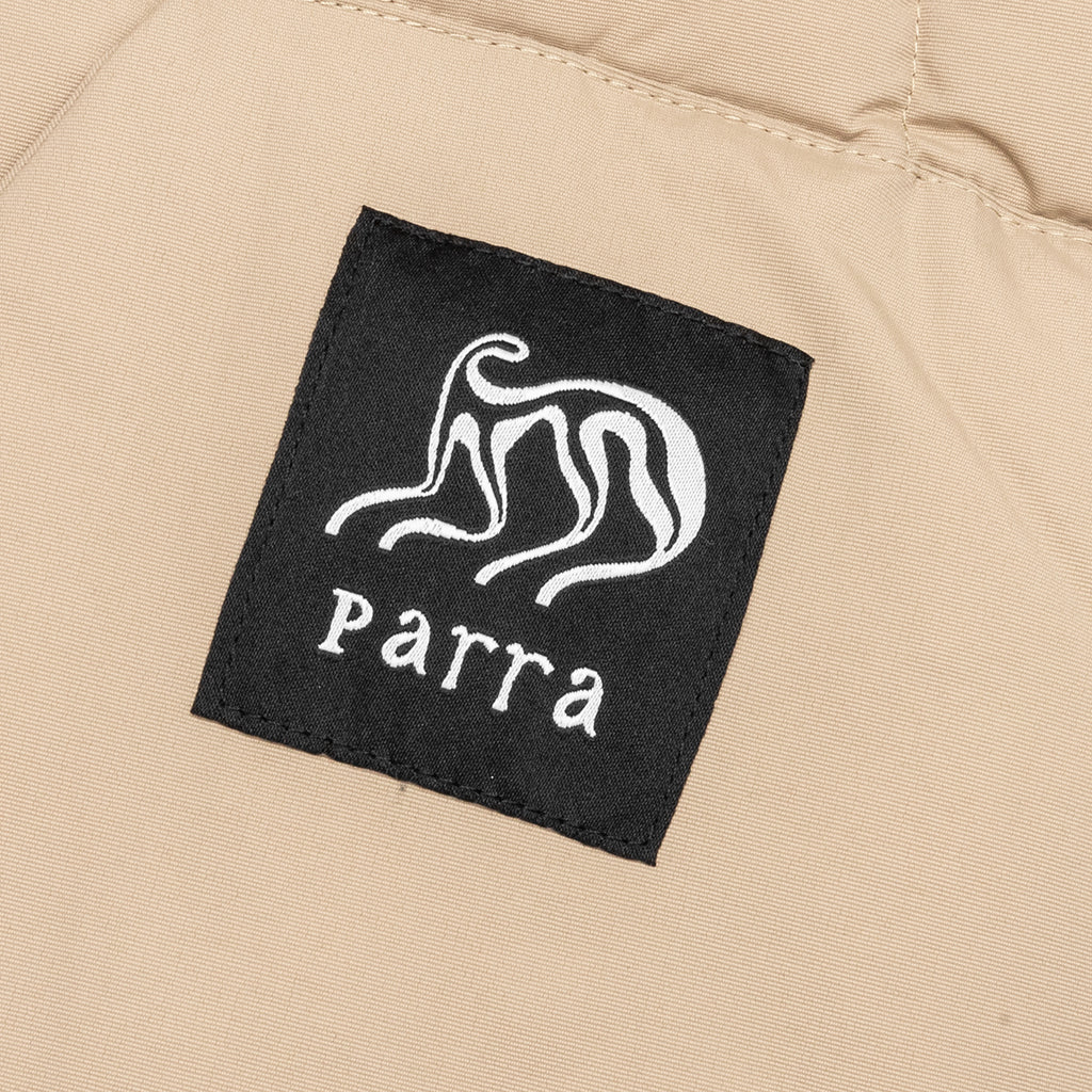 Waved Alien Puffer Vest - Tan