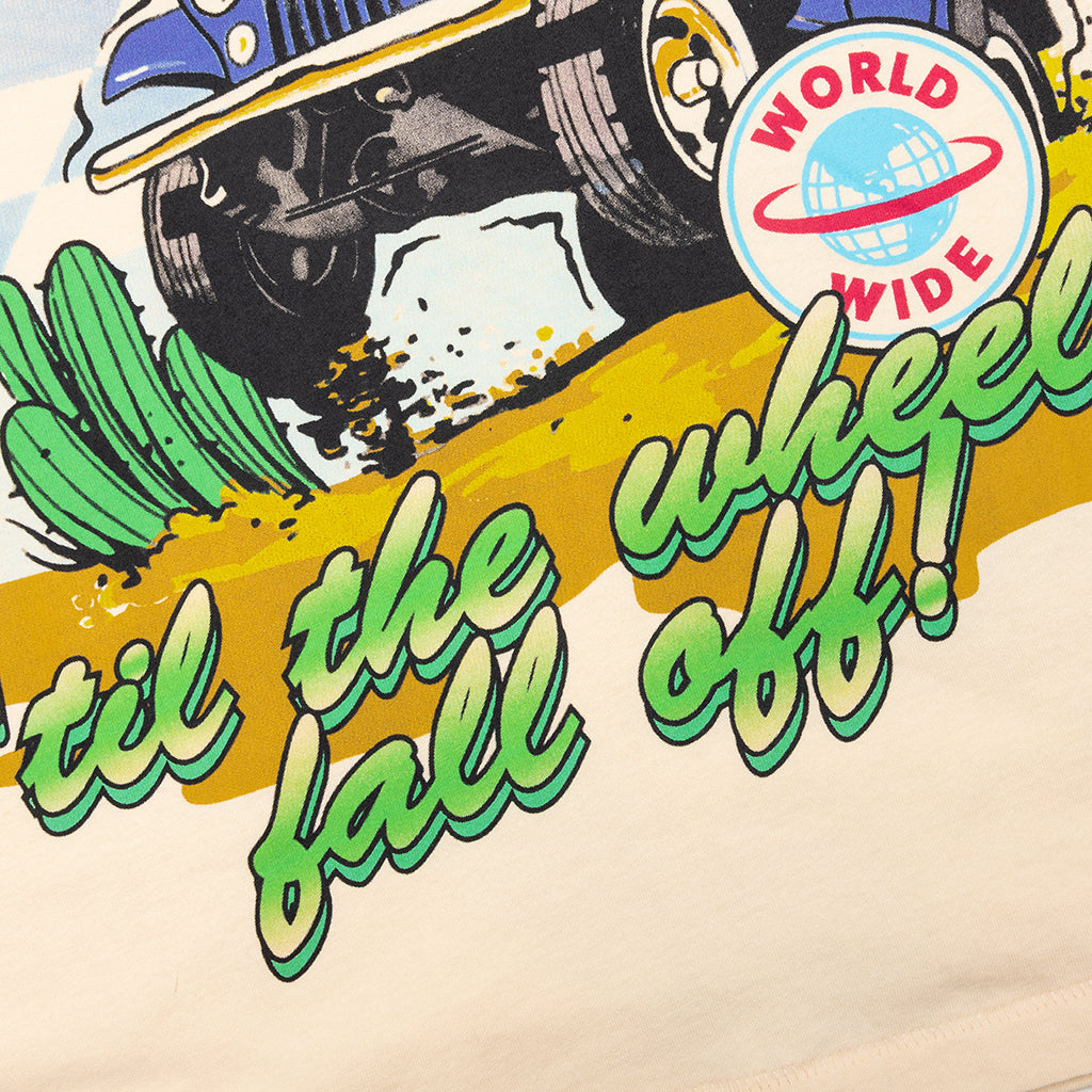 Wheels Off T-Shirt - Butter Cream