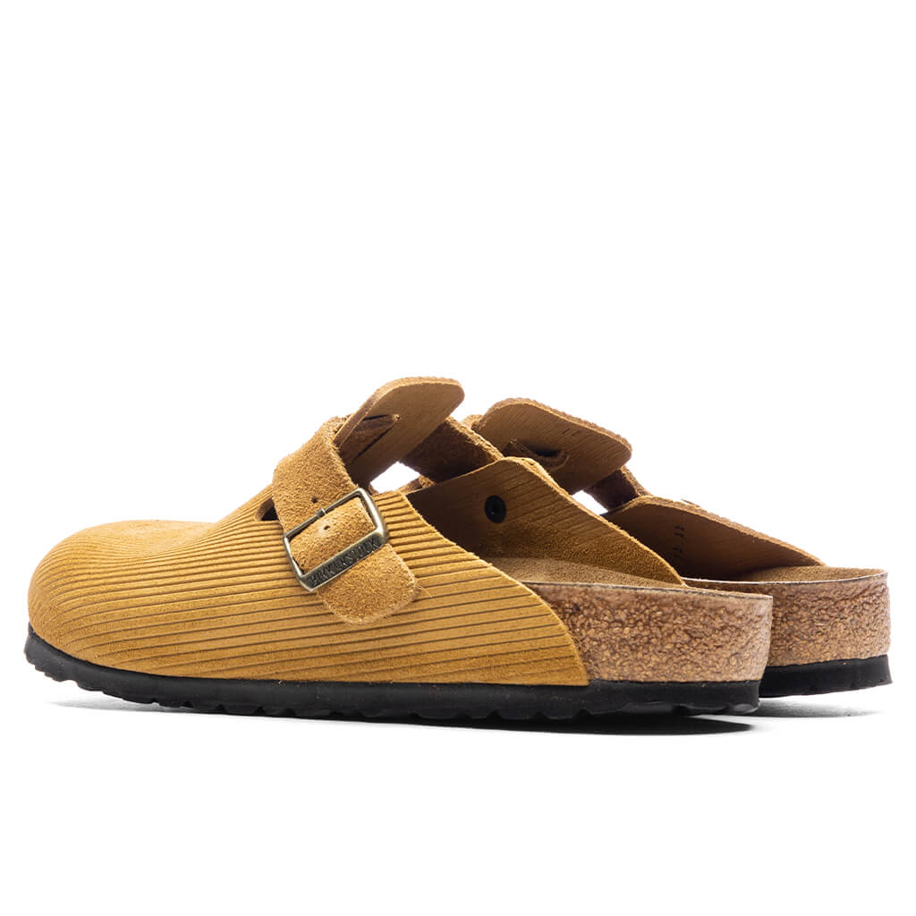 Wide Boston Suede Embossed - Cork Brown