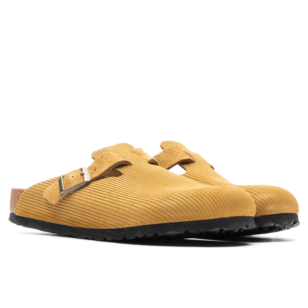 Wide Boston Suede Embossed - Cork Brown