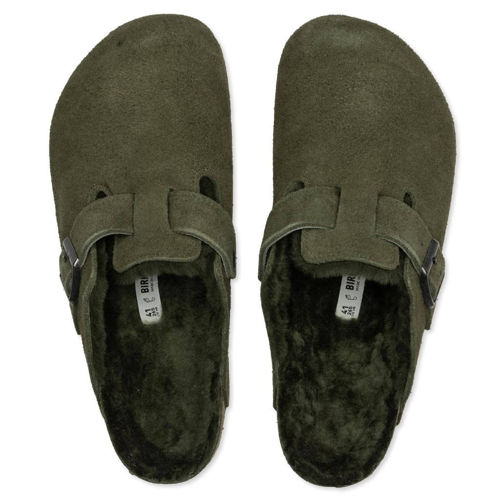 Wide Boston Suede - Thyme