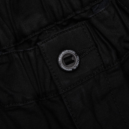 Wide Cargo Shorts Pants - Black