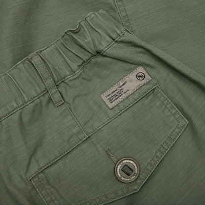 Wide Cargo Short Pants - Olive Drab