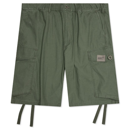 Wide Cargo Short Pants - Olive Drab