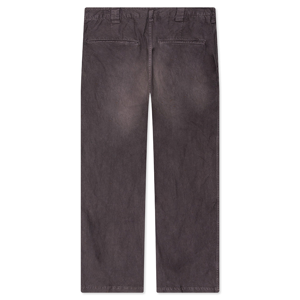 Wide Chino Crash Pants - Black