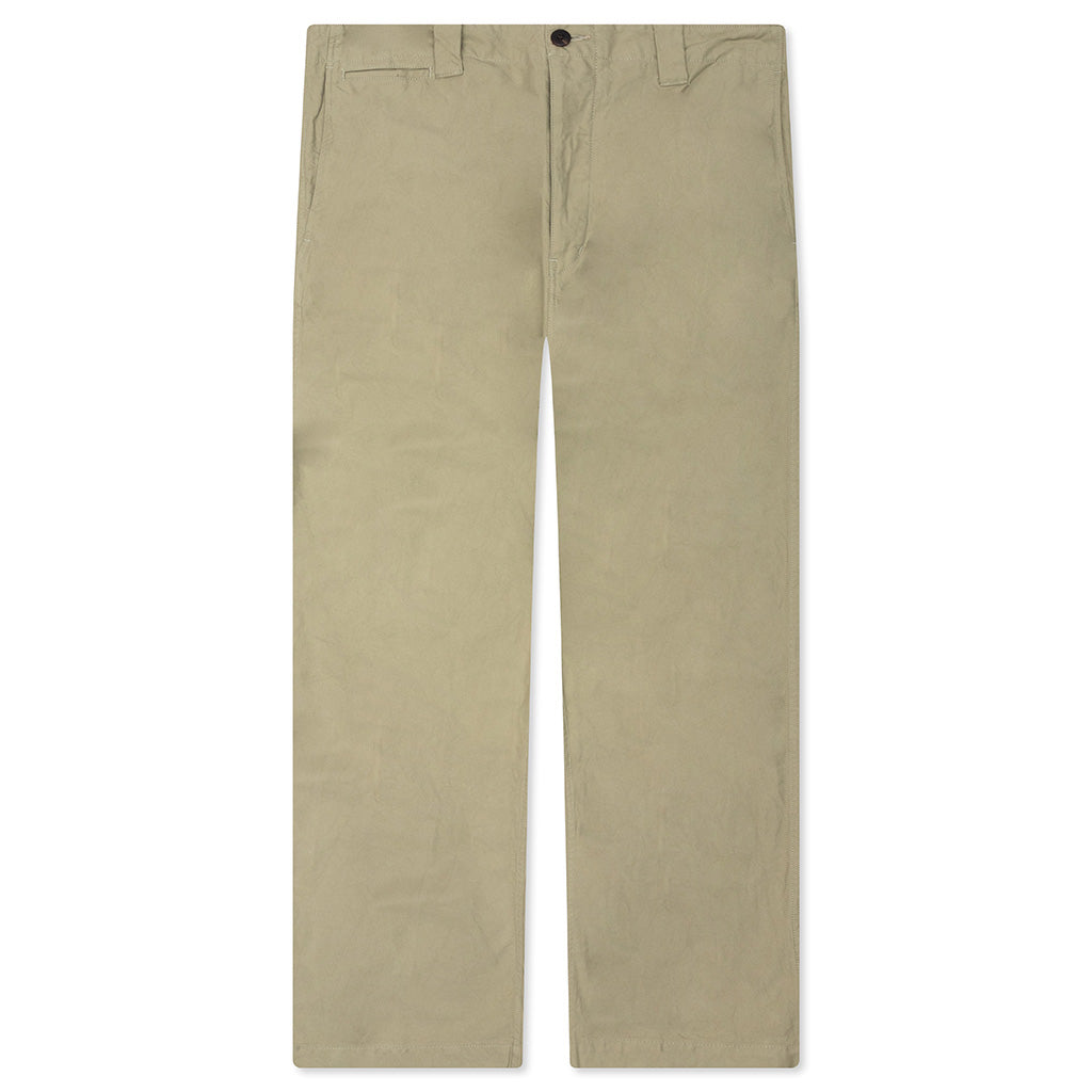 Wide Chino Pants - Light Green