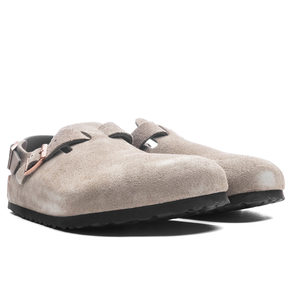 Wide Tokio Suede Leather - Taupe