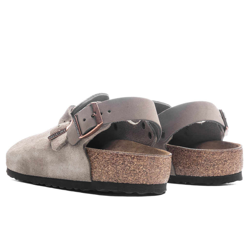 Wide Tokio Suede Leather - Taupe