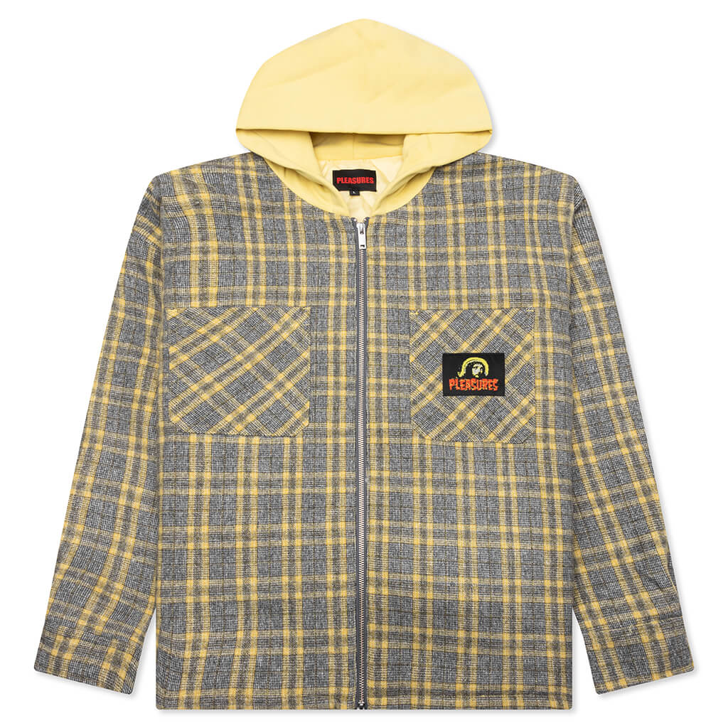 Wolf Hooded Overshirt - Grey