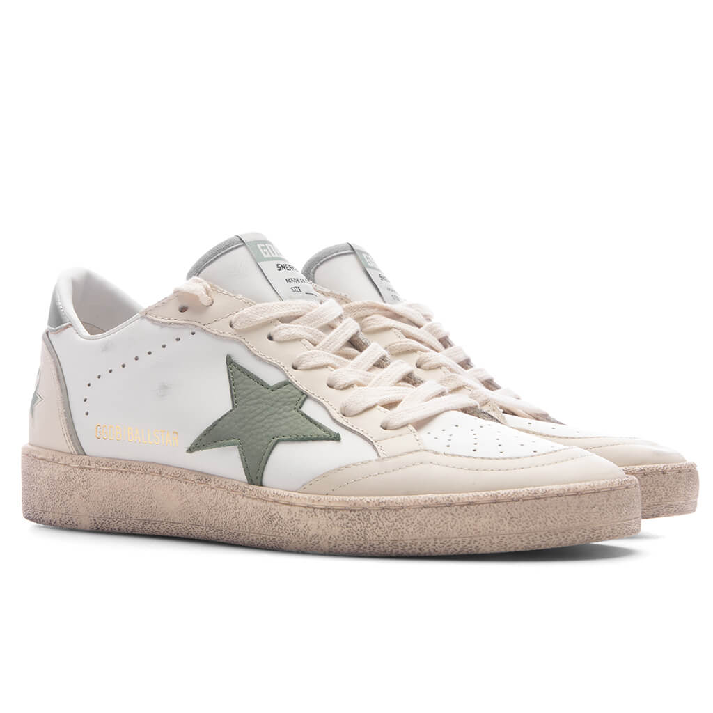 Women's Ball Star - White/Green/Silver