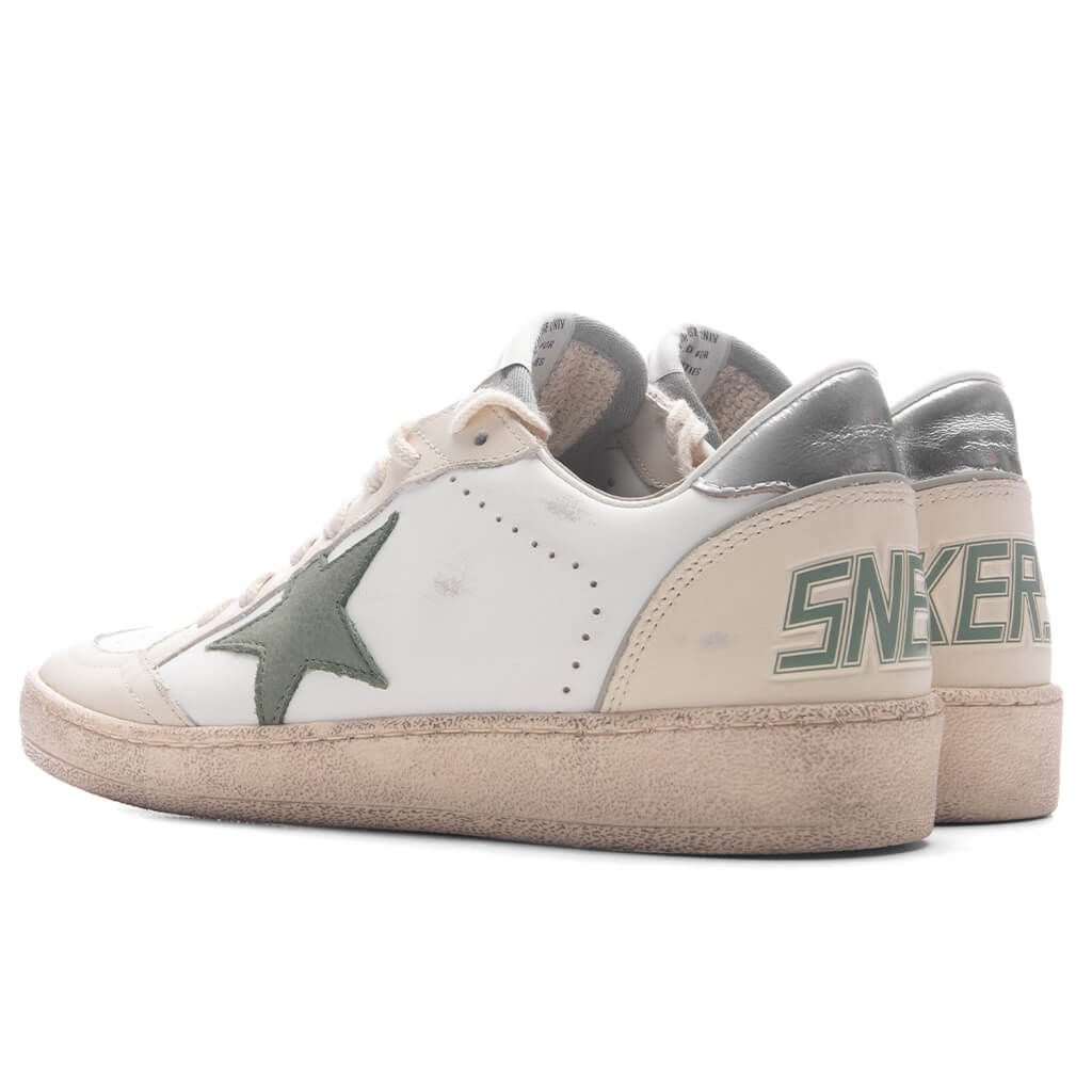 Women's Ball Star - White/Green/Silver