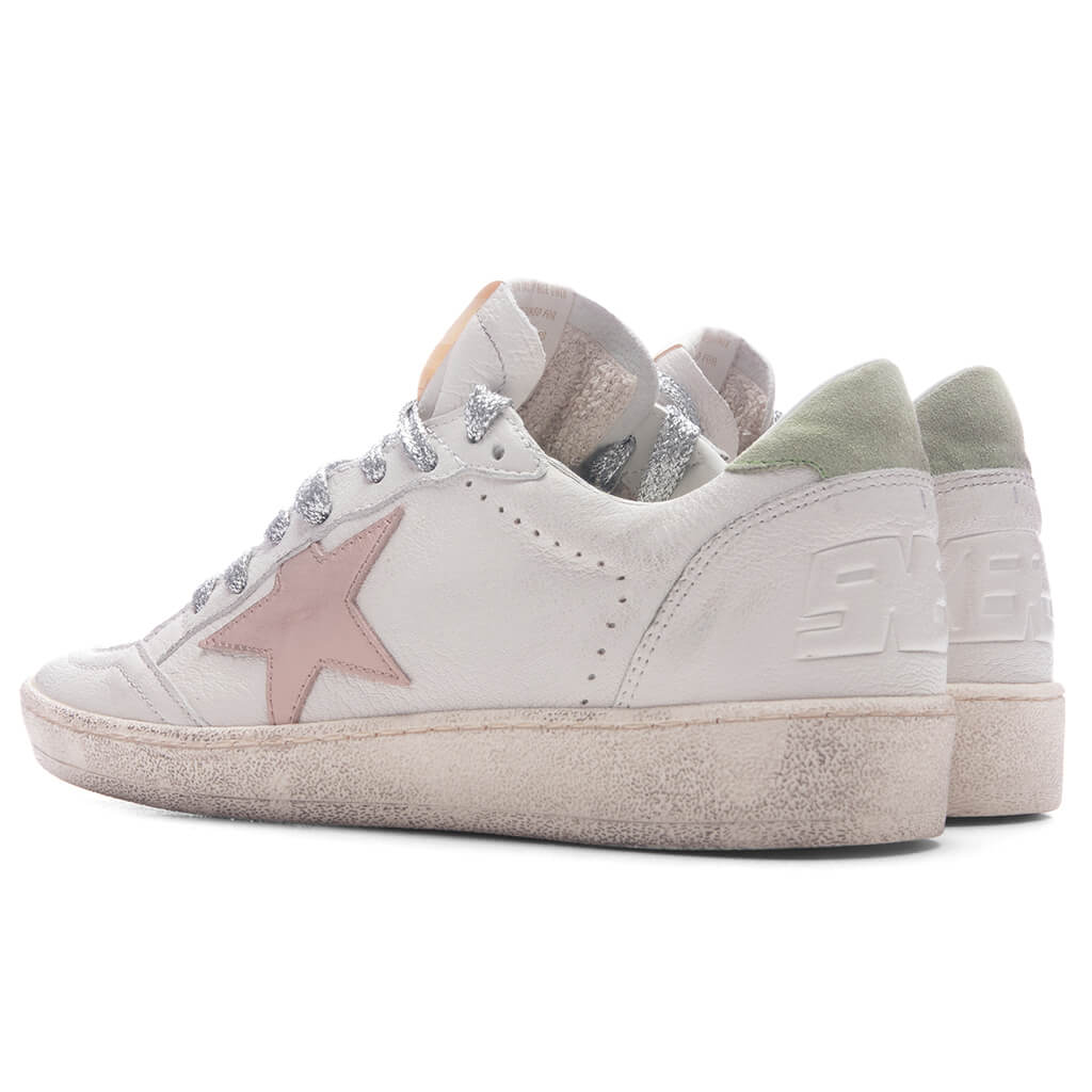 Women's Ball Star - White/Moonlight Pink/Nile Green