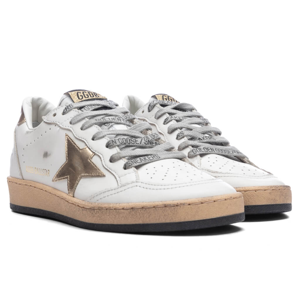 Women's Ball Star Net Sneaker - Milk/Gold