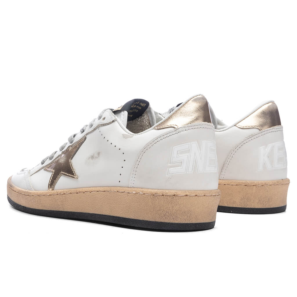 Women's Ball Star Net Sneaker - Milk/Gold