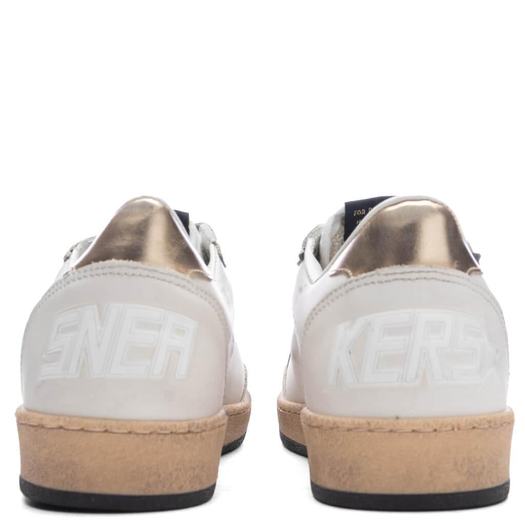 Women's Ball Star Net Sneaker - Milk/Gold
