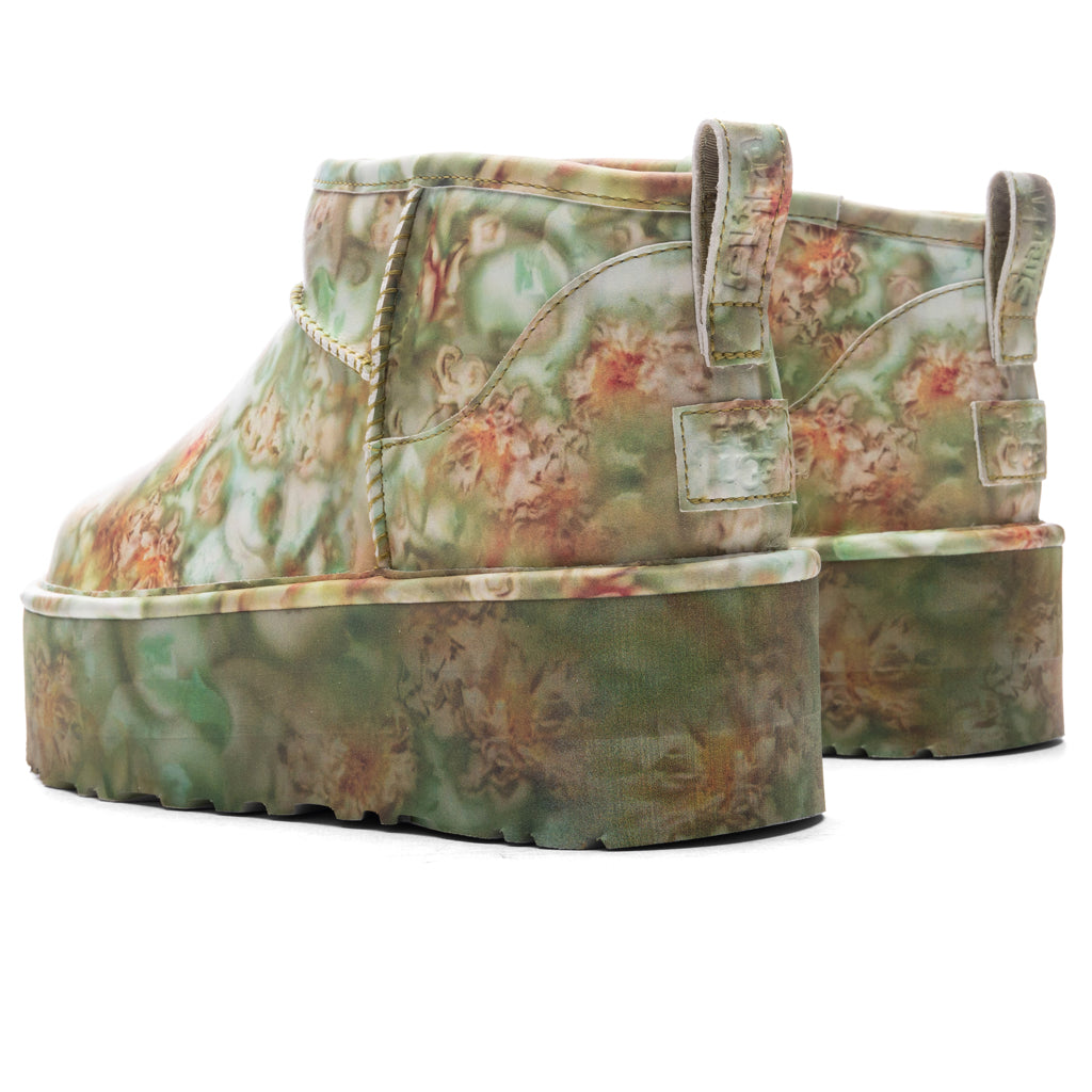 UGG x Collina Strada Classic Ultra Mini Platform - Green Floral