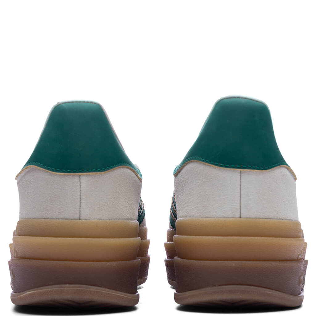 Womens Gazelle Bold - Cream White/Collegiate Green/Magic Beige