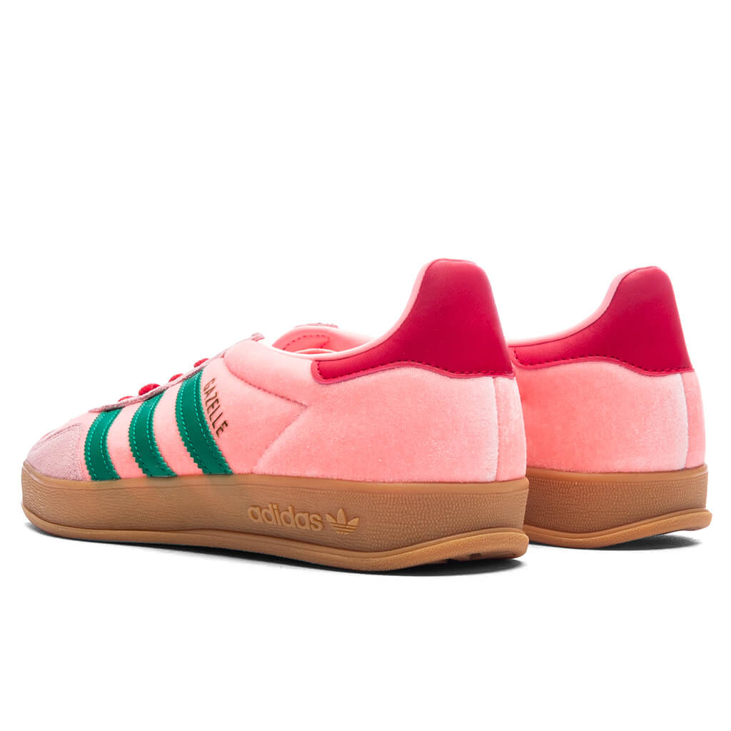 Women's Gazelle Indoor - Court Green/Glow Pink/Gum