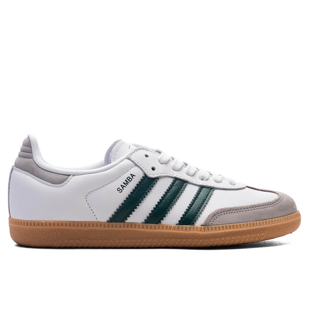 Women's Samba OG - Cloud White/Core Green/Grey Two