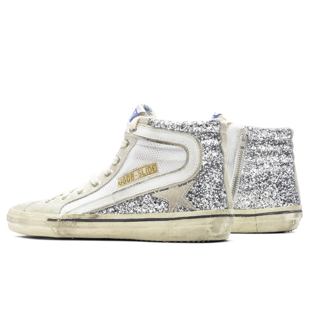 Women's Slide Sneaker - Silver/White/Marble