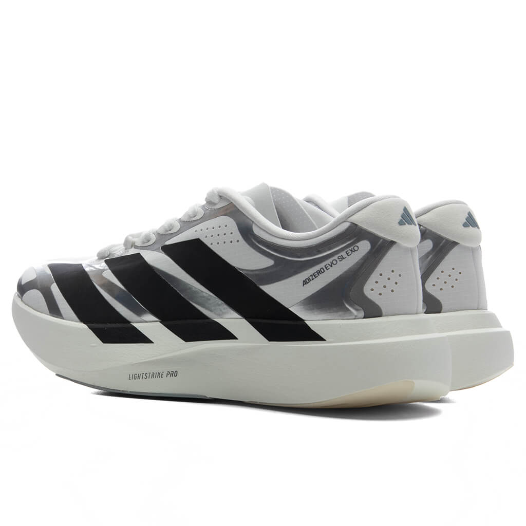 Women's Adizero Evo SL Exo - Footwear White/Core Black/Iron Metallic