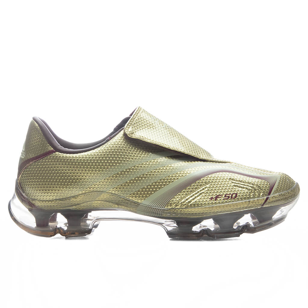 Women's F50 Adiframe Walkable - Gold Metallic/Ice Gold Metallic/Maroon