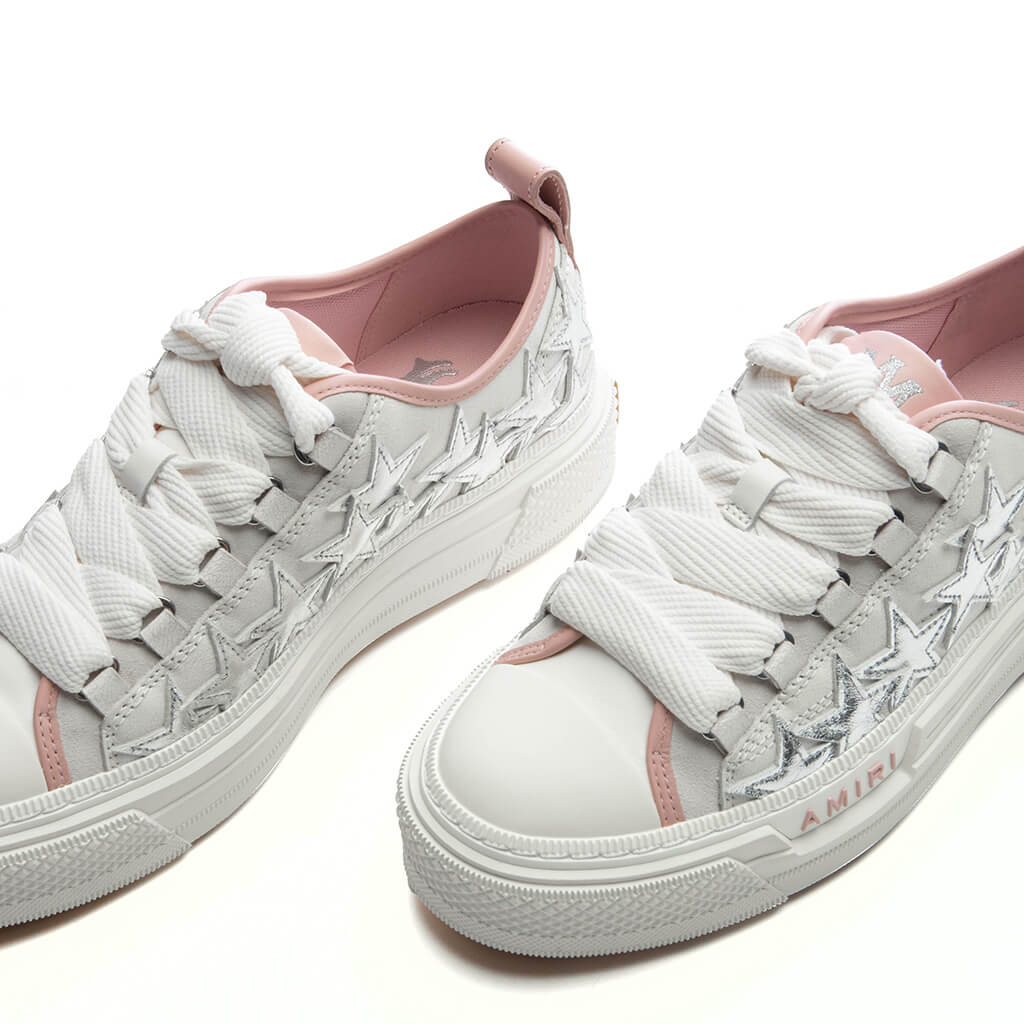 Women's Metallic Stars Court Low - Pink