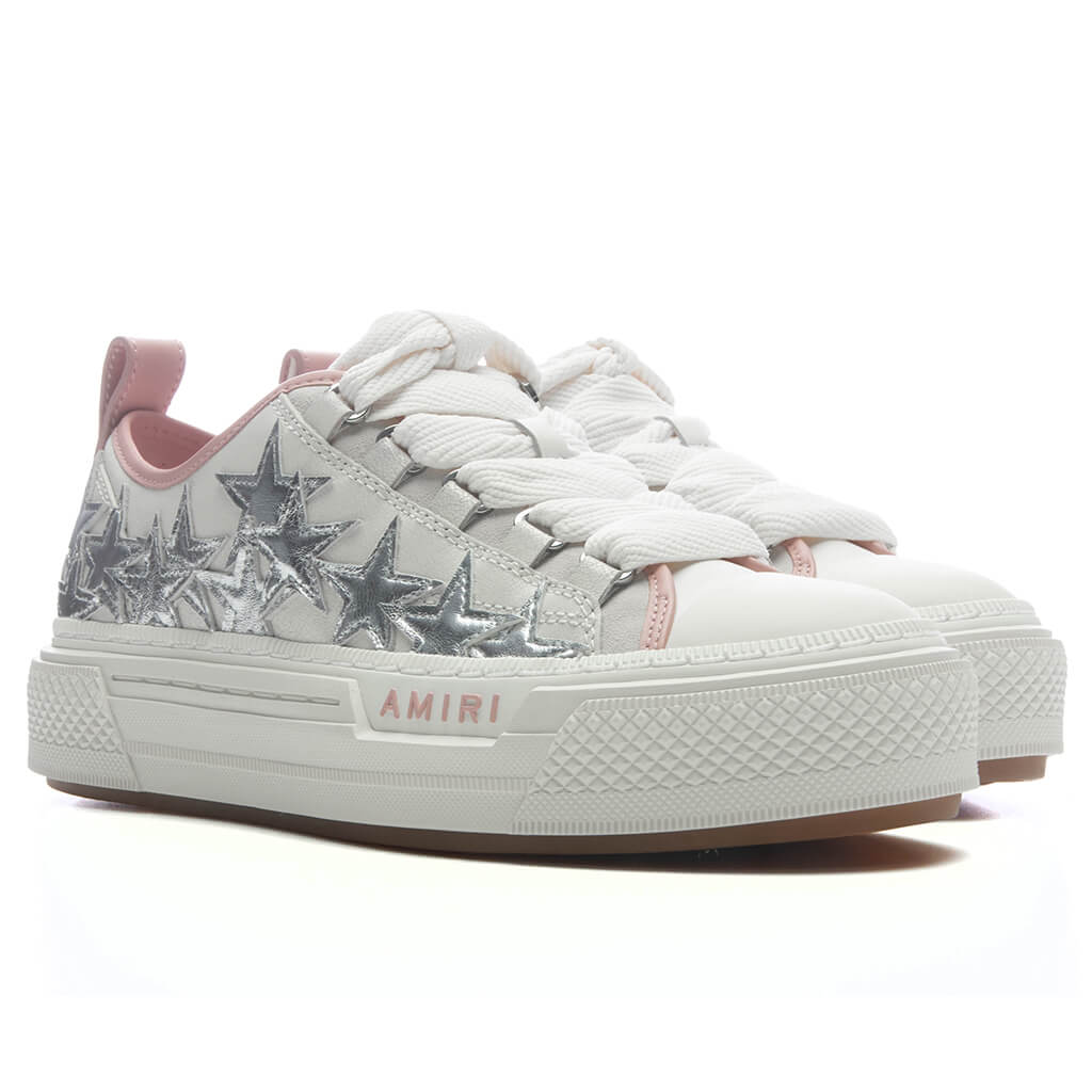 Women's Metallic Stars Court Low - Pink