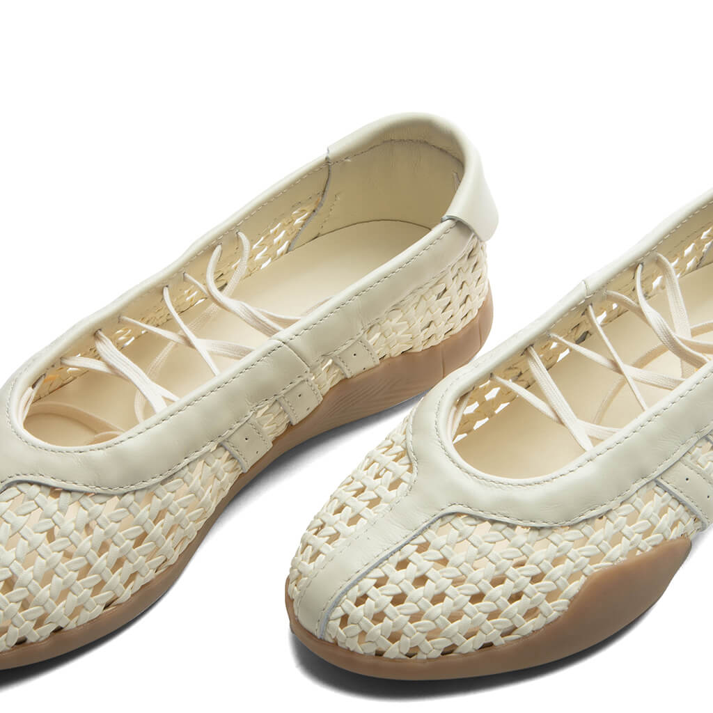Women's Taekwondo Mei Ballet - Cream White/Cream White/Gum