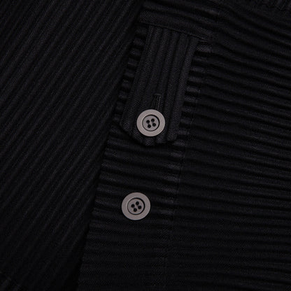 Wool Like Light Trucker Jacket - Black