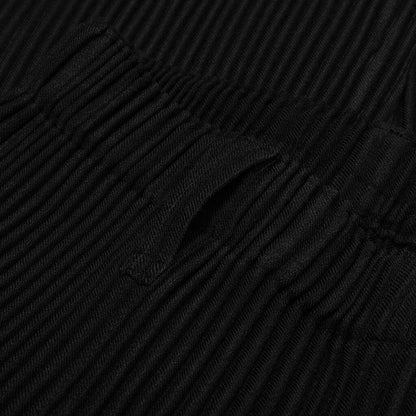 Wool Like Light Pants - Black