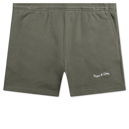 Wordmark Sweatshorts - Olive