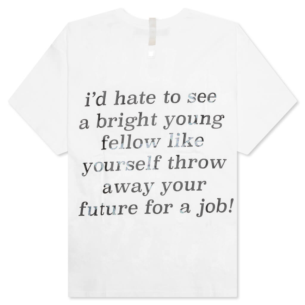 Work Sucks T-Shirt - Selenite White