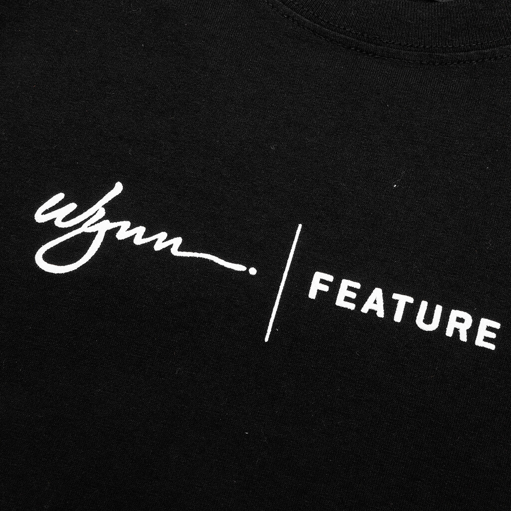 Feature x Wynn Logo Lock Up L/S Tee - Black
