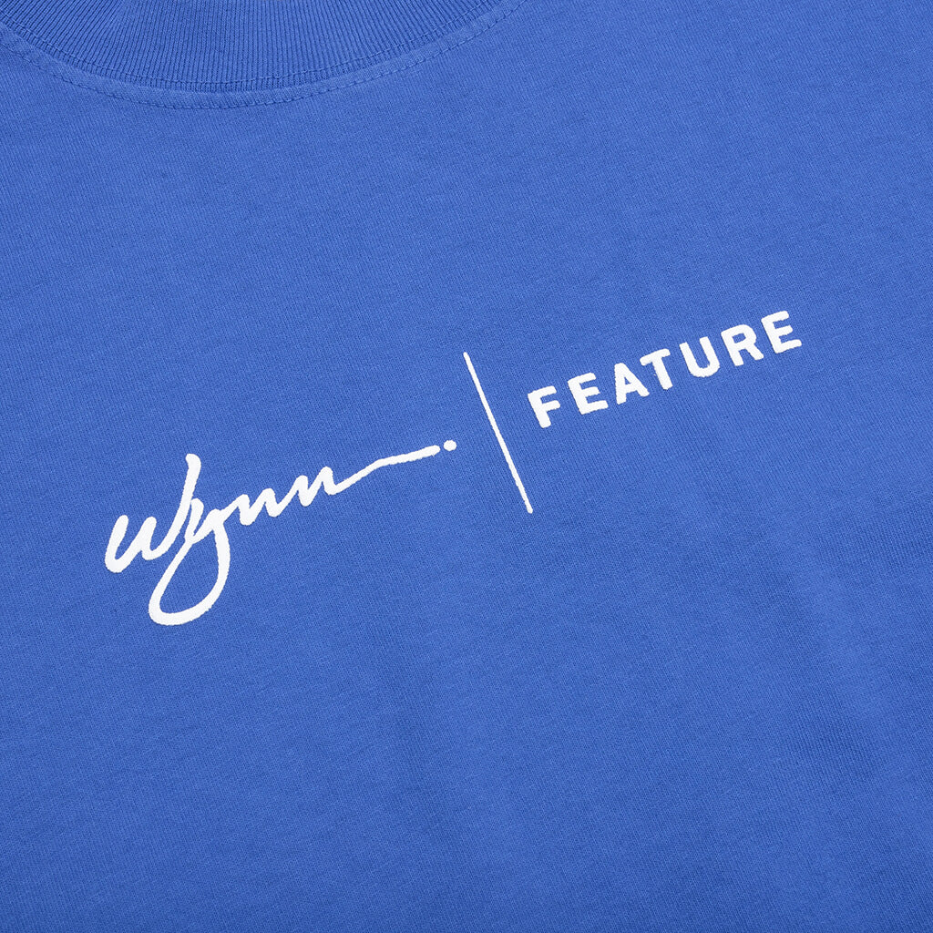 Feature x Wynn Logo Lock Up L/S Tee - Dazzling Blue