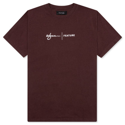 Feature x Wynn Logo Lock Up Tee - Huckleberry
