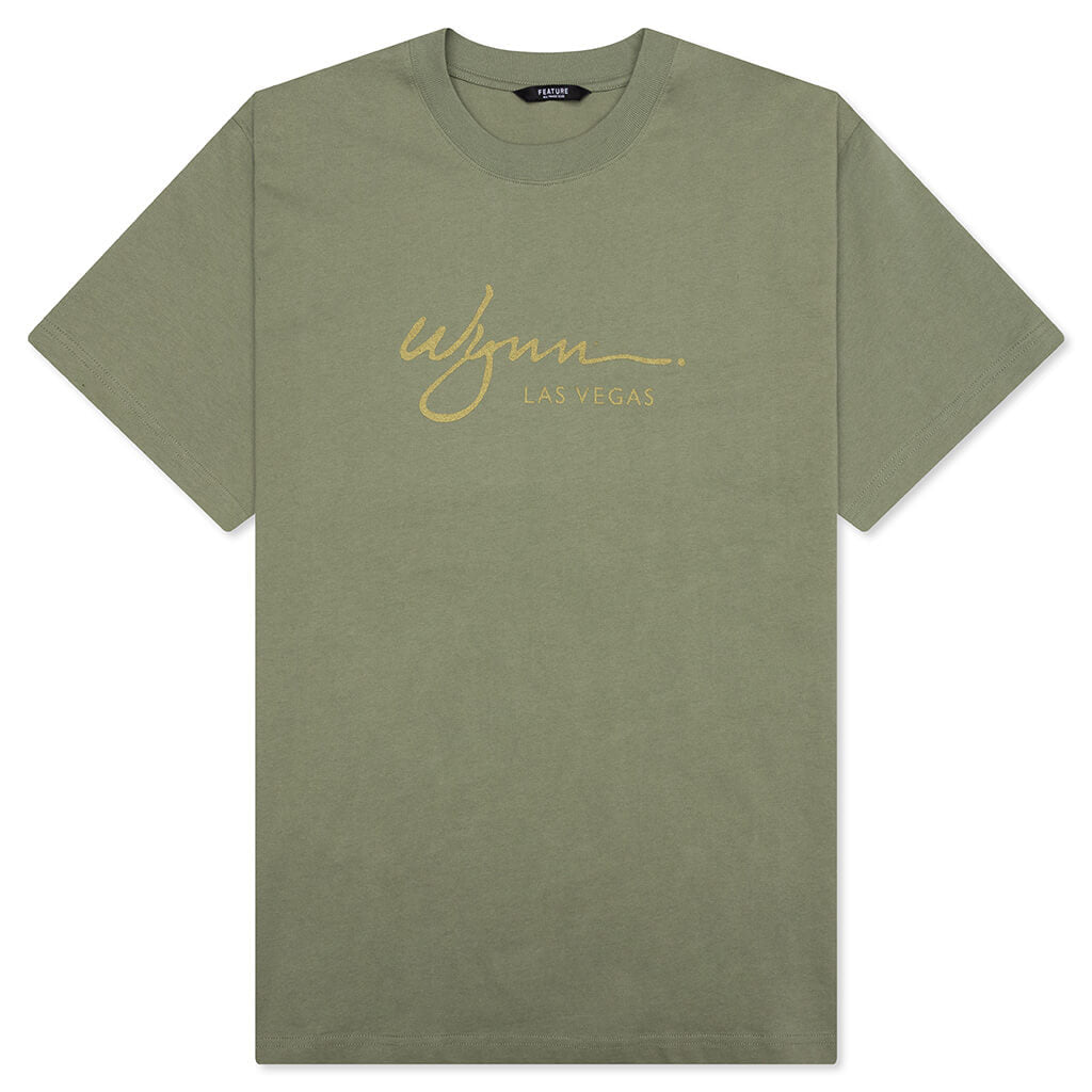 Feature x Wynn Plaza Tee - Oil Green