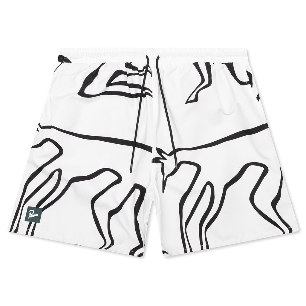 Yoga Walks Swim Shorts - White