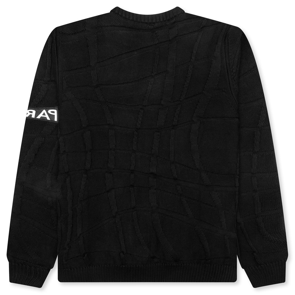 Your Boring Abstract Village Knitted Pullover - Black